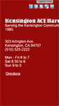 Mobile Screenshot of kensingtonhardware.com